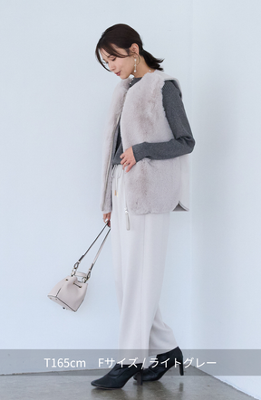 エコファー×ムートンベスト