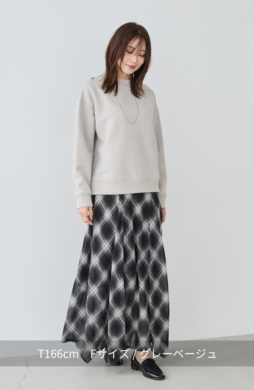 EC限定　軽量ボンディングバックラメロゴプルオーバー