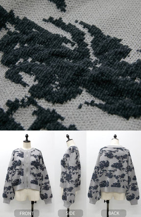 フラワージャガードモールブルゾン