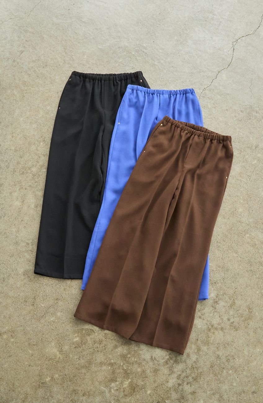 シルクライクセンタープレスパンツ