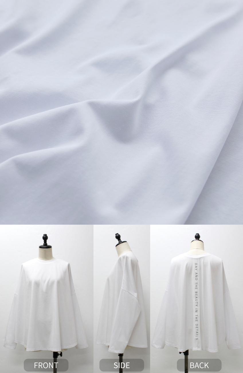 Breeze Cotton 2WAYバックロゴプルオーバー