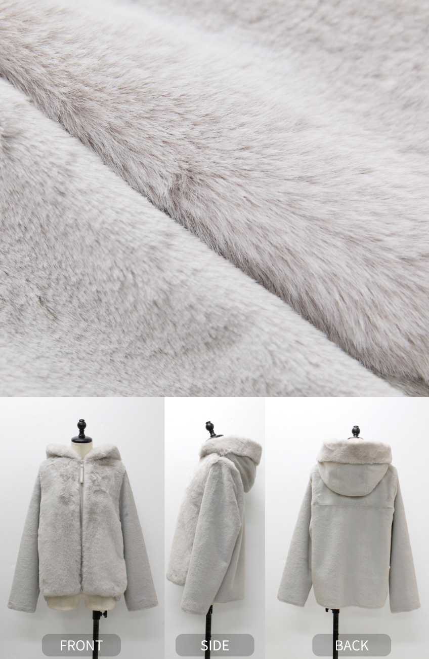 エコファー×ムートンジャケット