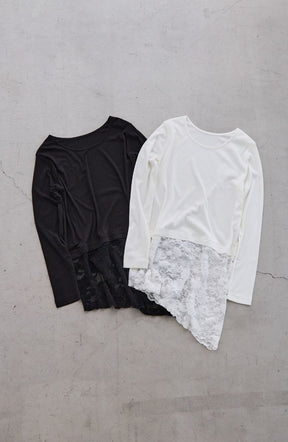 ジャージーバイヤスレースプルオーバー